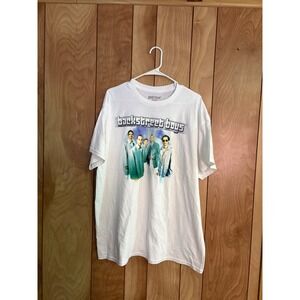 Backstreet Boys Millennium Graphic T-Shirt Mens L/XL White Music Band Tee 2021